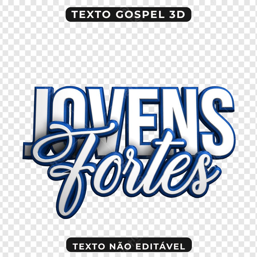 Logo Jovens Fortes PNG com fundo transparente
