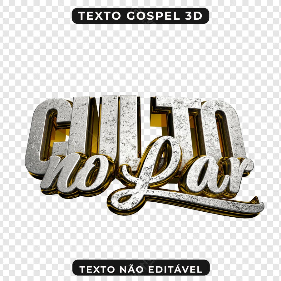 Banner Culto no Lar PNG com fundo transparente