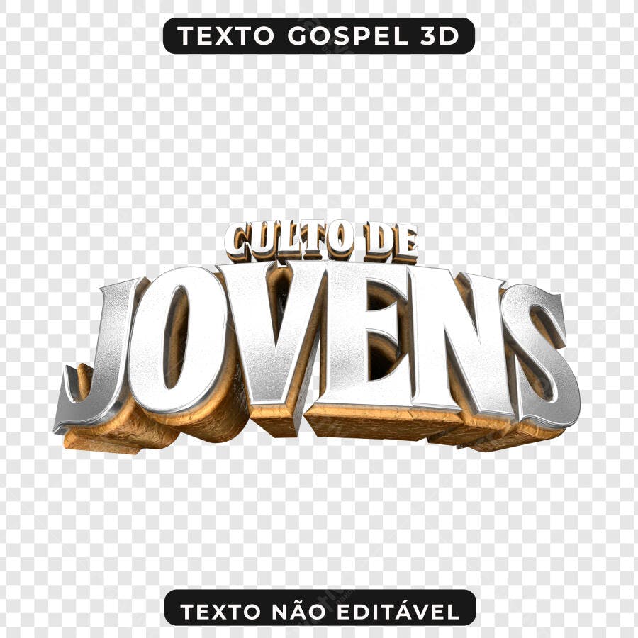 Banner Culto de Jovens PNG com fundo transparente