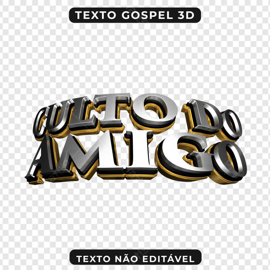 Banner Culto do Amigo PNG com fundo transparente