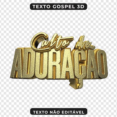 CULTO DE ADORAÇÃO 3D
