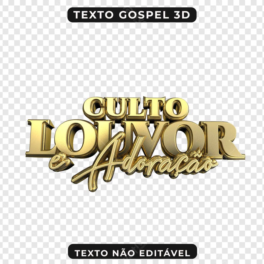 Banner Culto Louvor e Adoração PNG com fundo transparente