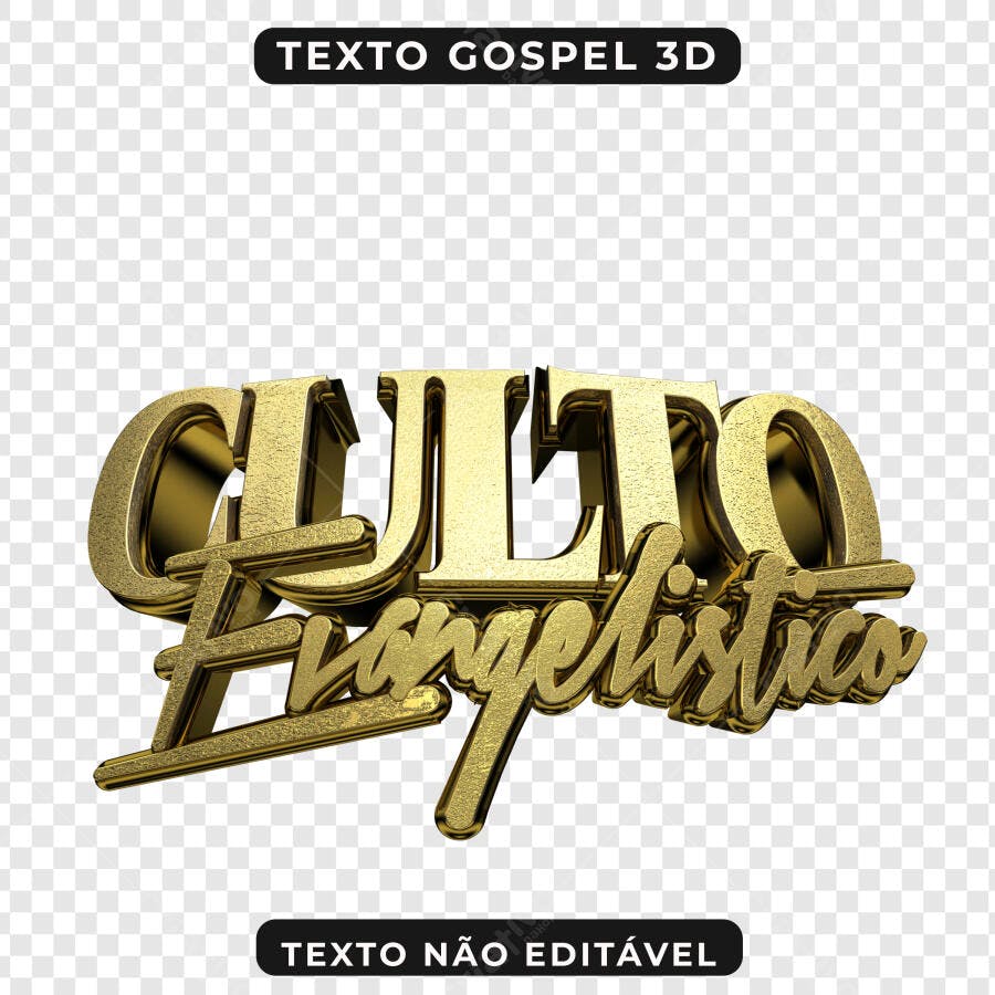 Logo Culto Evangelístico PNG com fundo transparente