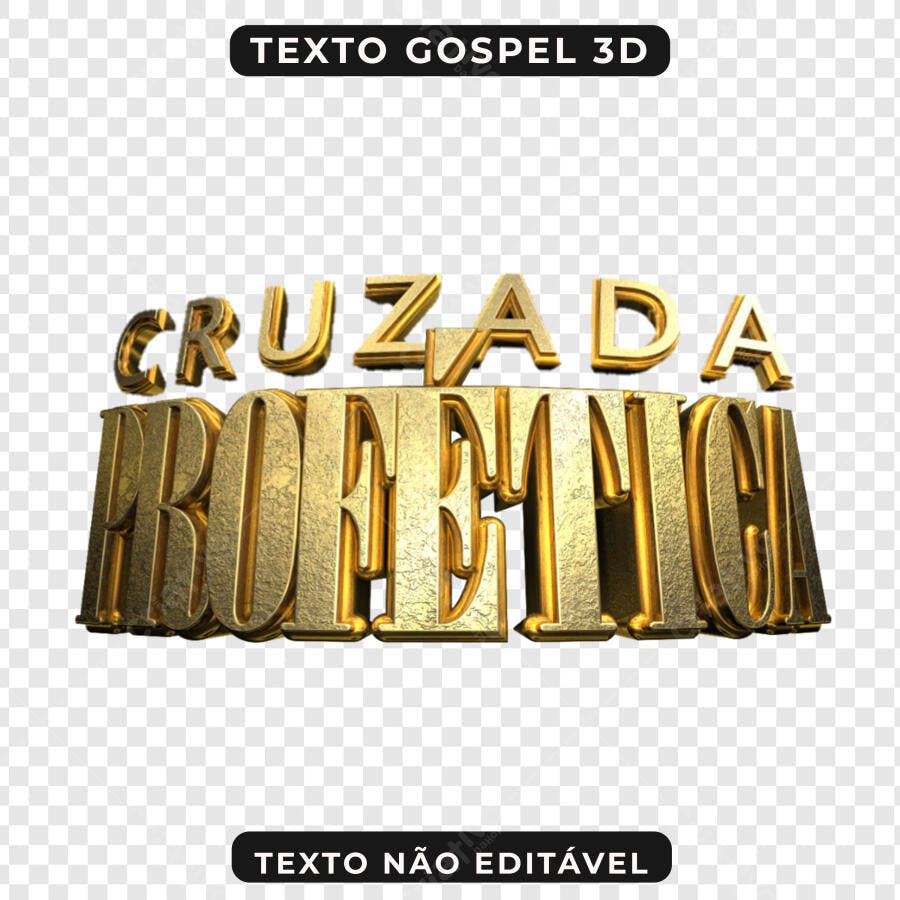 Banner Cruzada Profética PNG com fundo transparente