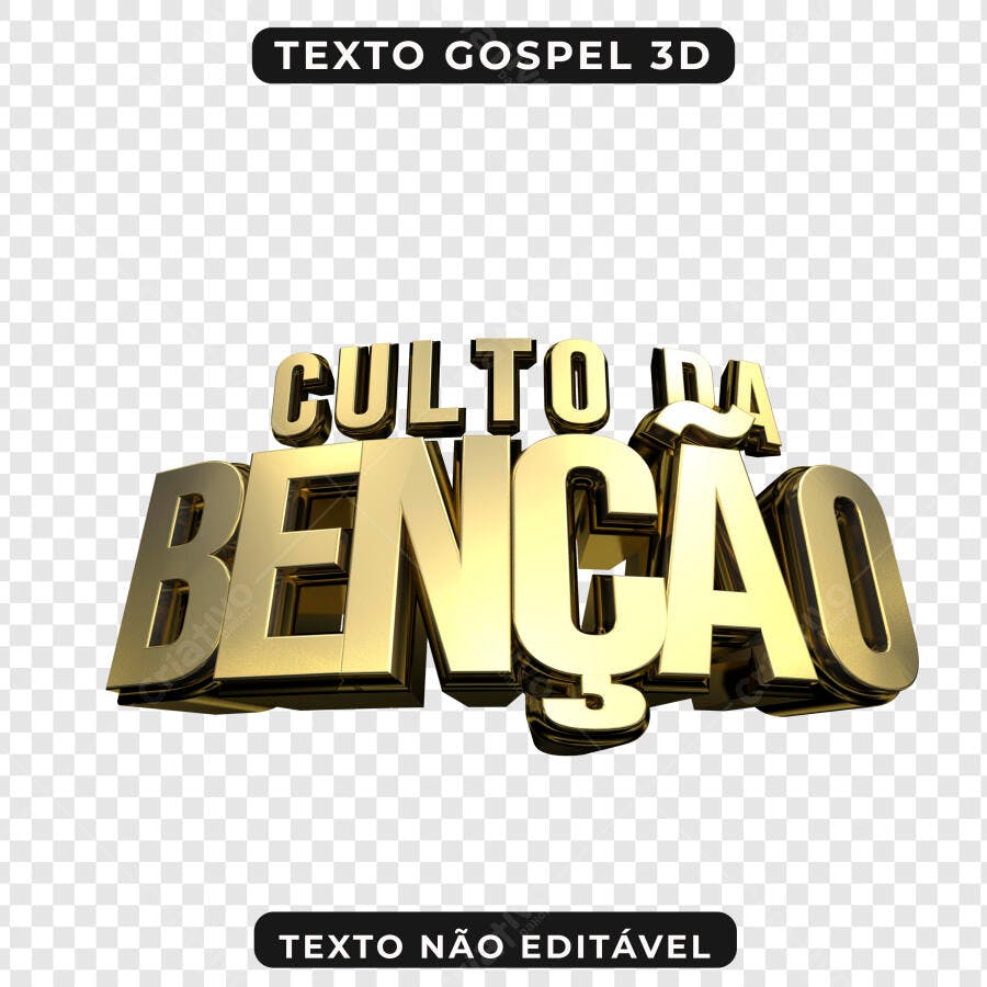 Banner Culto da Benção PNG com fundo transparente
