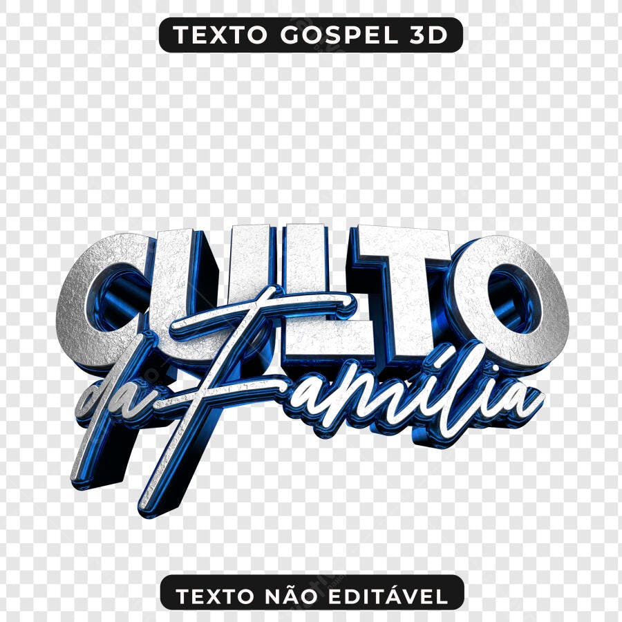 Banner culto da família PNG com fundo transparente