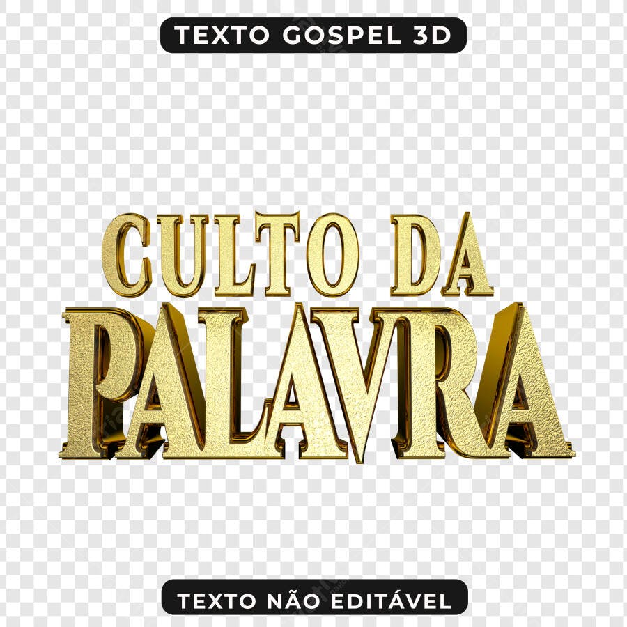 Banner Culto da Palavra PNG com fundo transparente