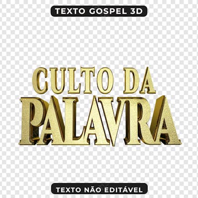 CULTO DA PALAVRA 3D