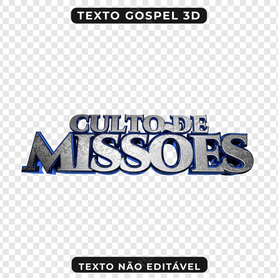 Banner Culto de Missões PNG com fundo transparente