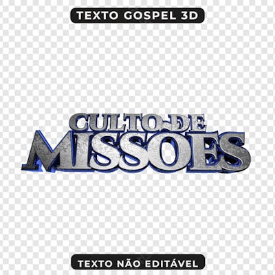 CULTO DE MISSÕES 3D