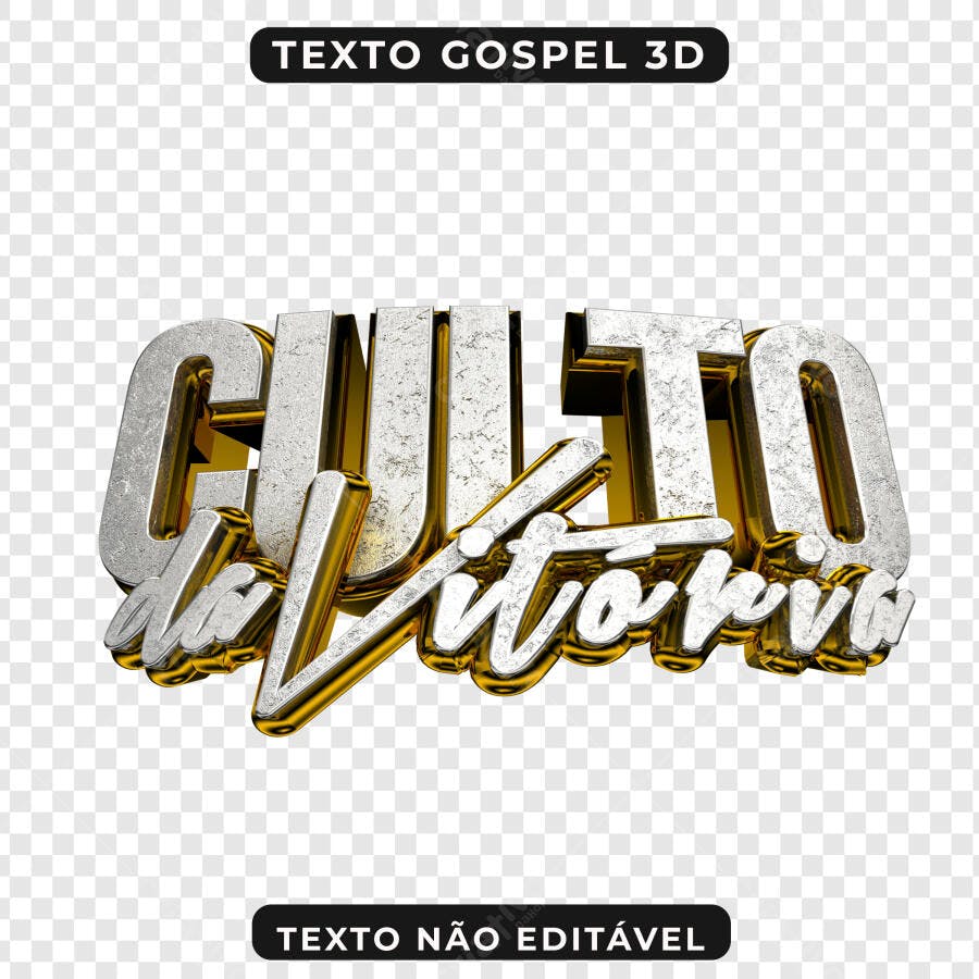 Banner Culto da Vitória PNG com fundo transparente