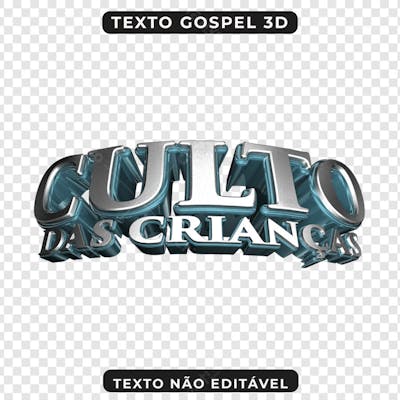 CULTO DAS CRIANÇAS 3D