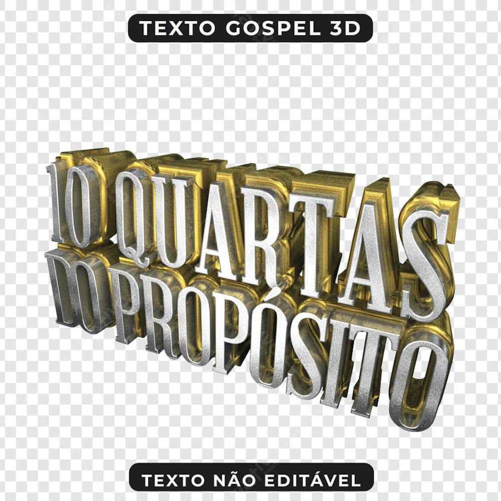 10 QUARTAS DO PROPOSITO 3D