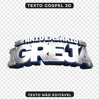 ANIVERSARIO DA IGREJA 3D