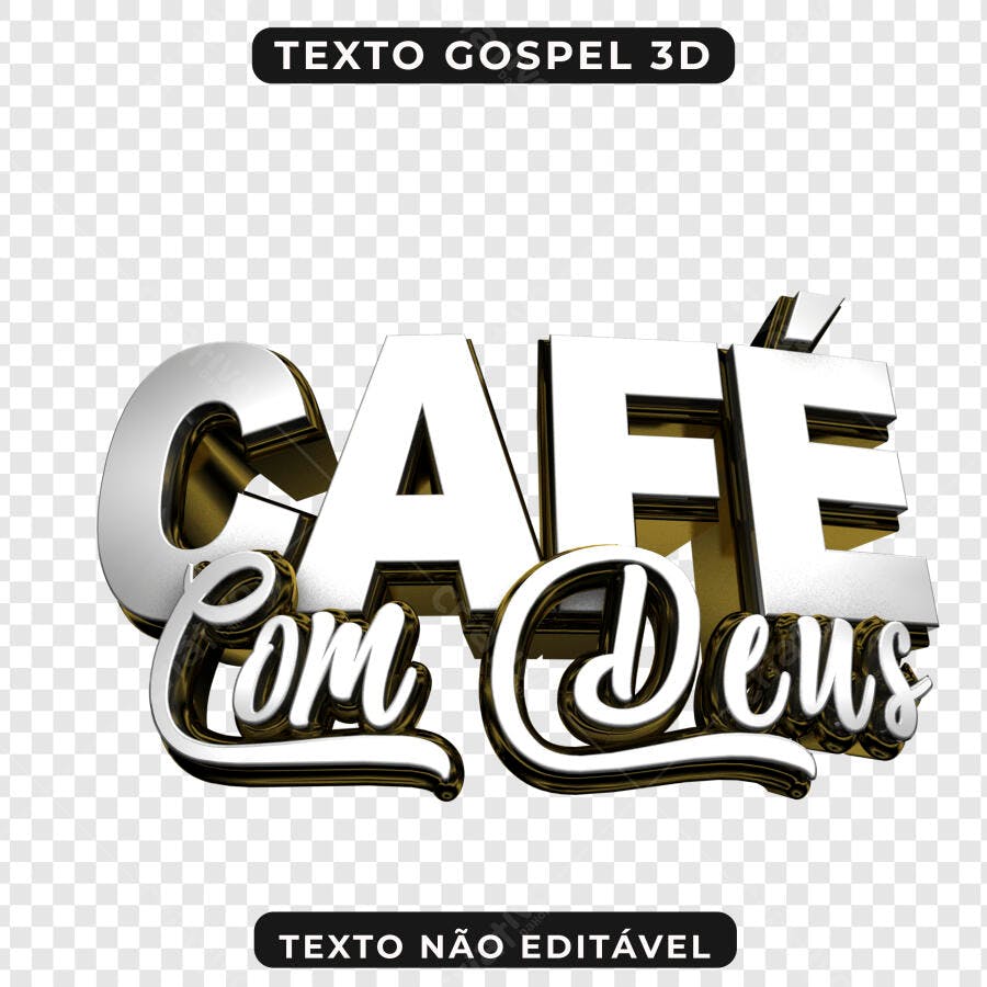 Logo Café com Deus PNG com fundo transparente