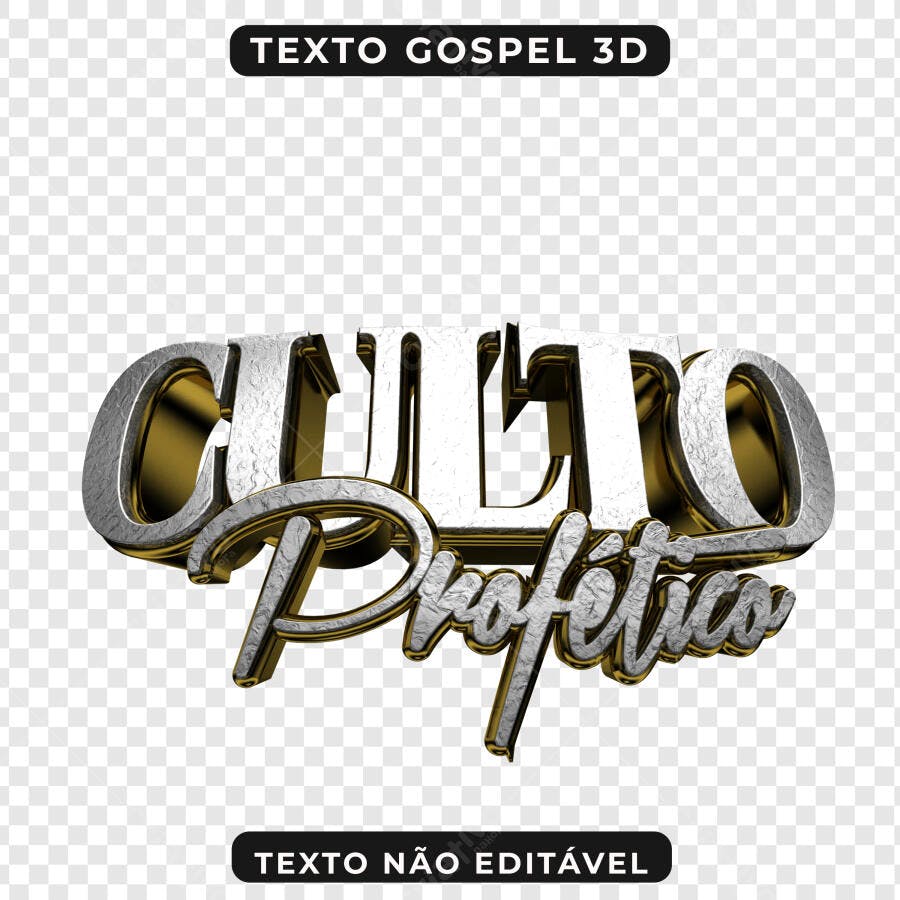 Banner Culto Profético PNG com fundo transparente