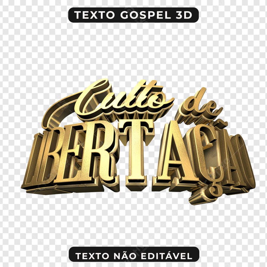 Banner Culto de Libertação PNG com fundo transparente