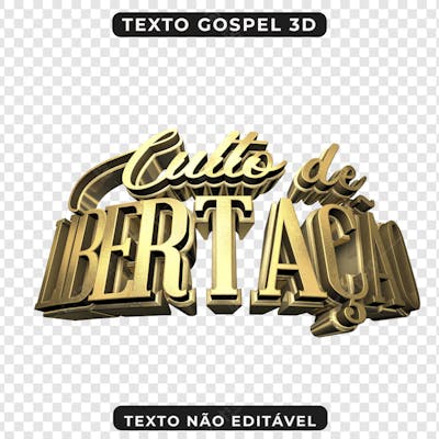 CULTO DE LIBERTAÇÃO 3D