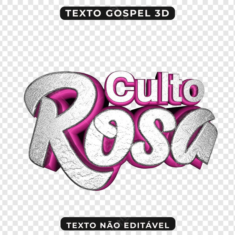 Banner para Culto Rosa PNG com fundo transparente