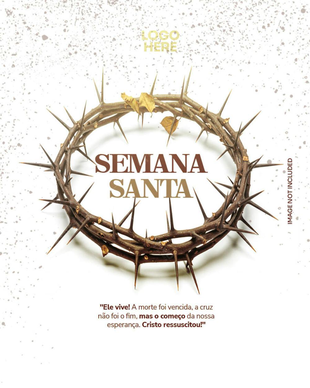 semana santa ele vive a morte foi vencida