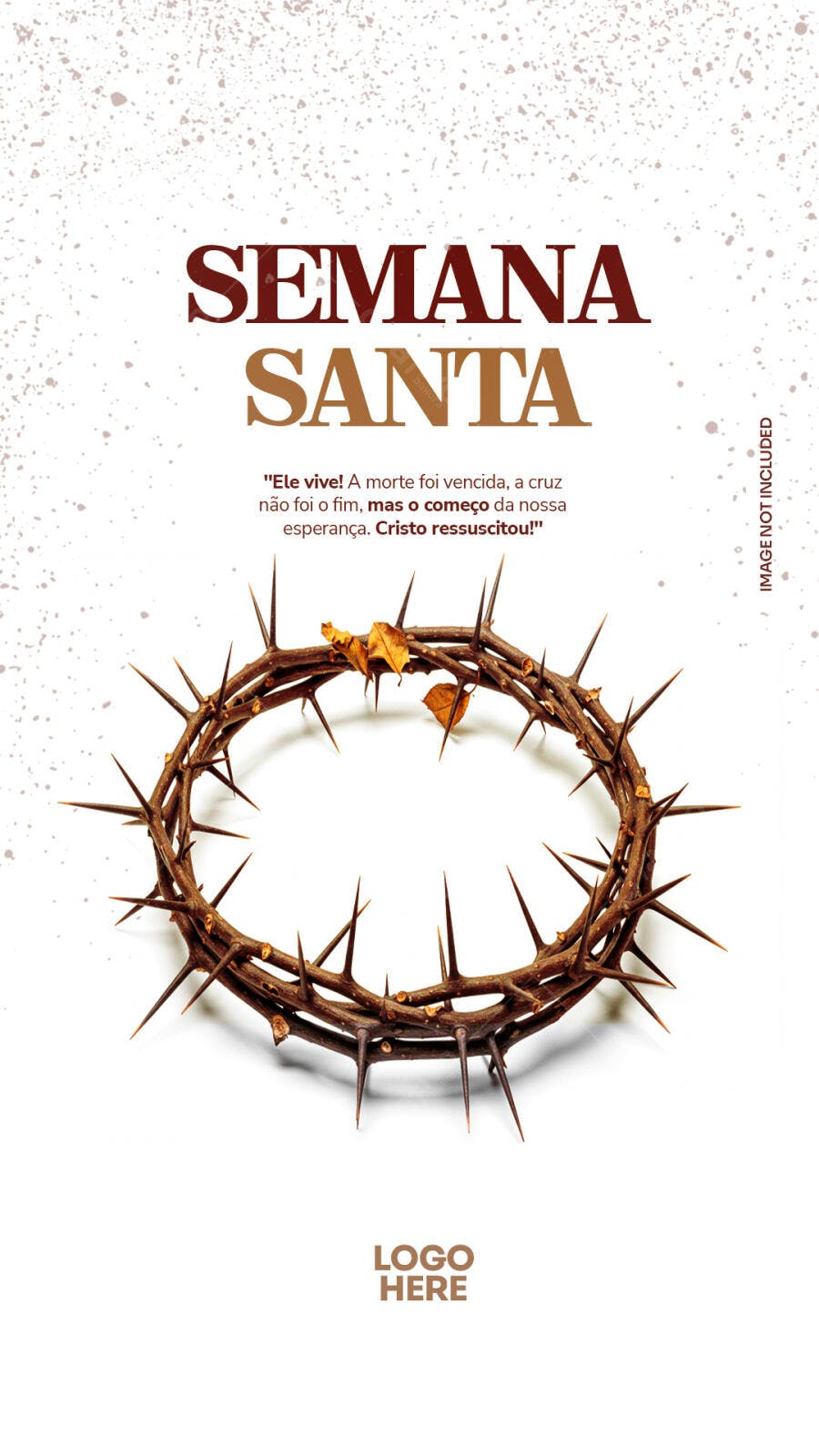 Flyer Semana Santa PSD Editável
