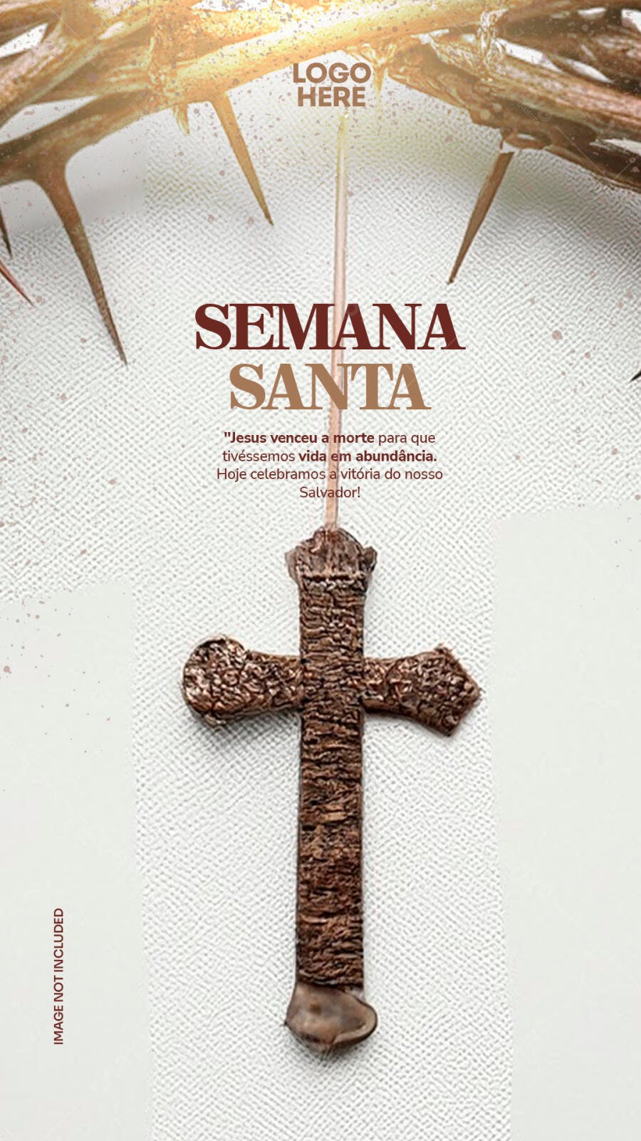 Flyer Semana Santa PSD Editável