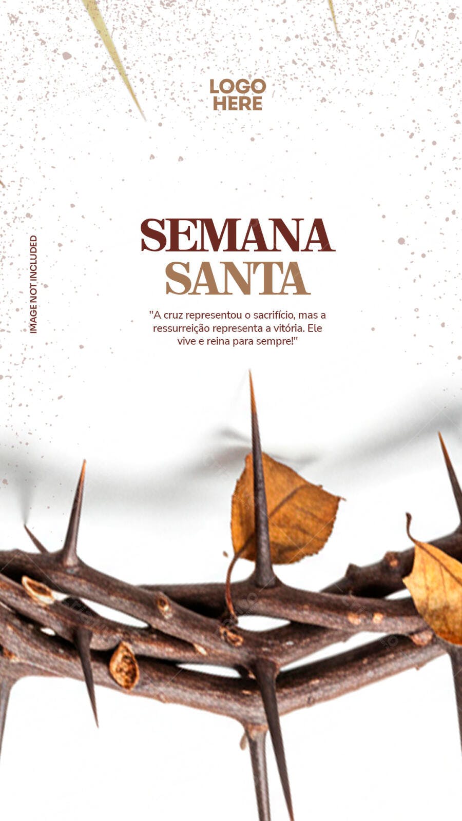 Flyer Semana Santa PSD Editável