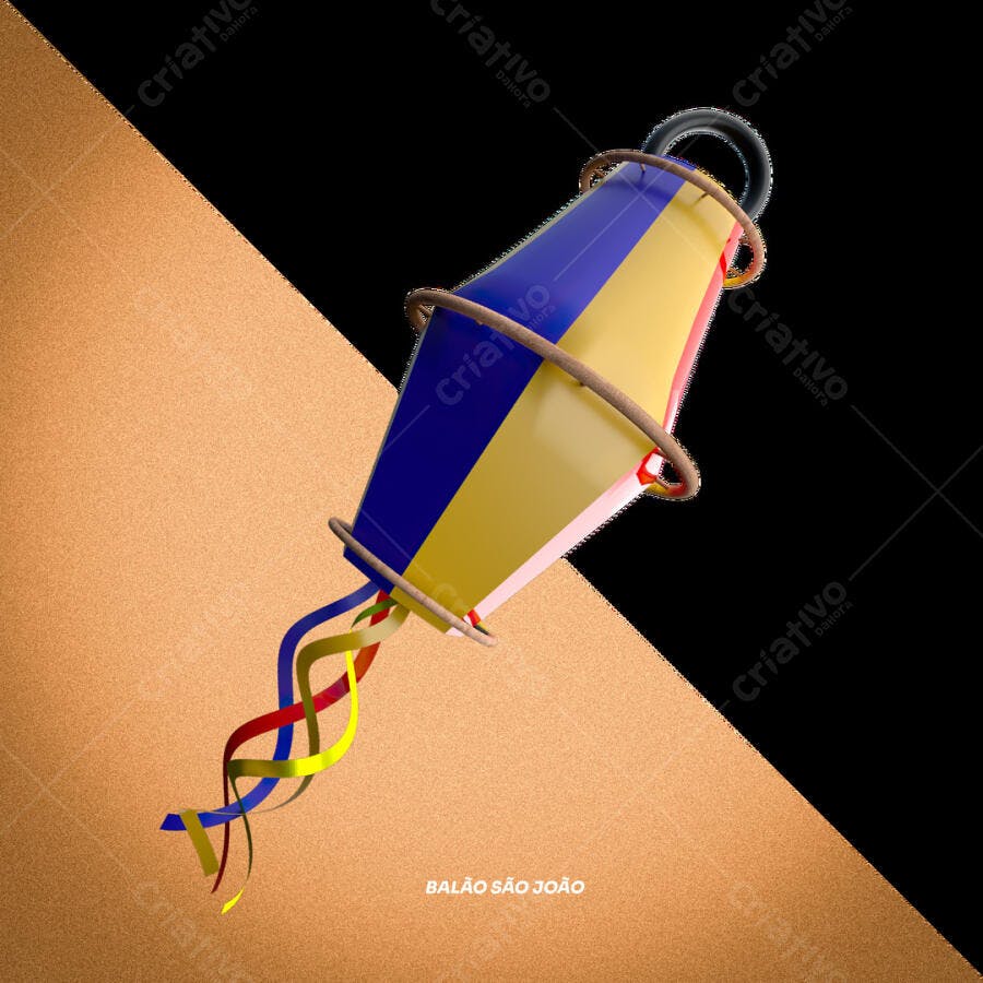 PSD Balão de São João para Festa Junina PSD Editável