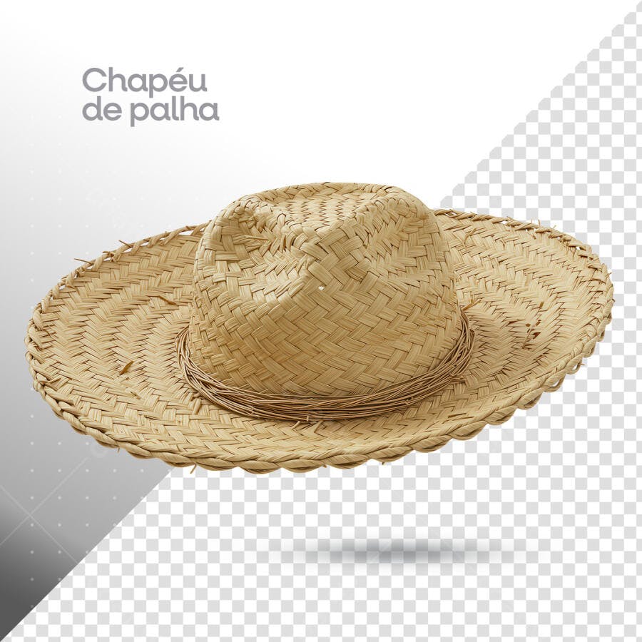 Chapéu de Palha PSD Editável