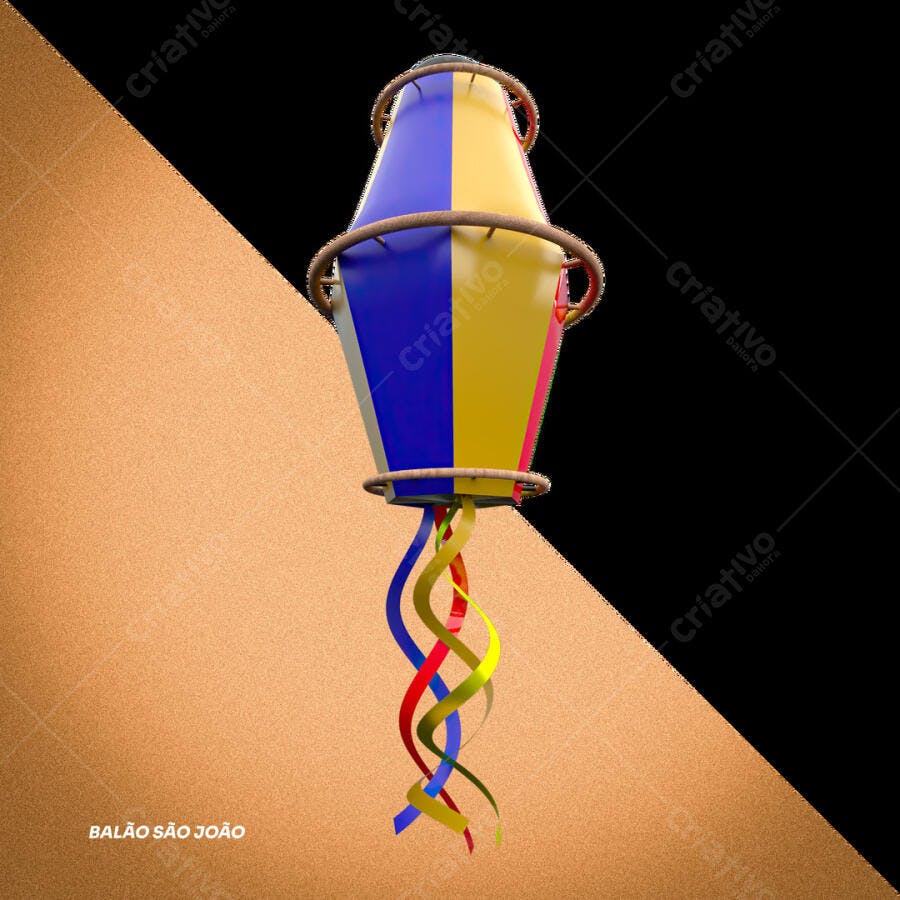Balão de São João PSD Editável