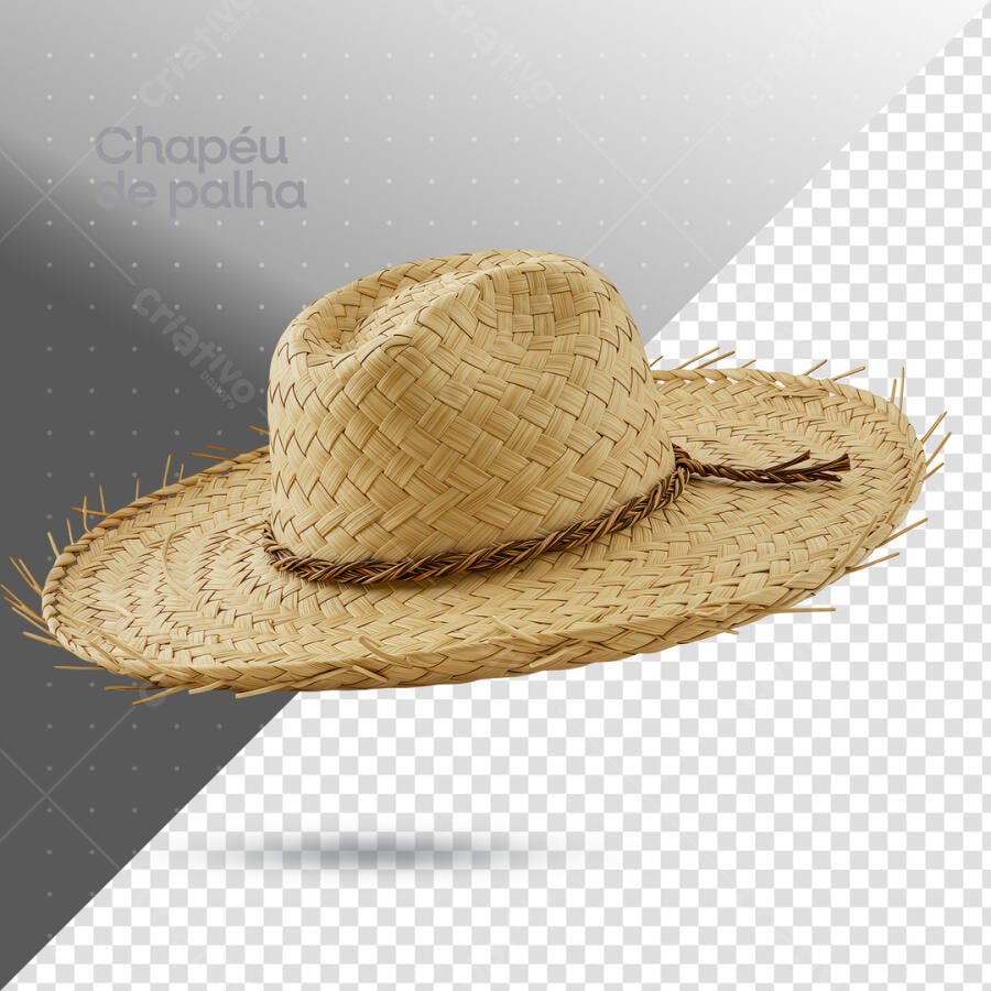 Chapéu de Palha PSD Editável