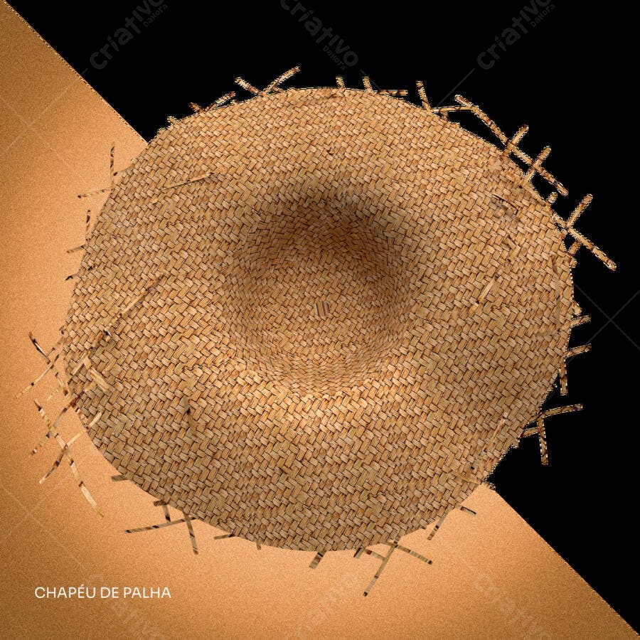 Mockup Chapéu de Palha para Verão PSD Editável