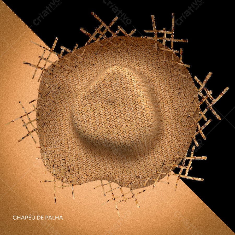 PSD Chapéu de Palha para Festa Junina PSD Editável