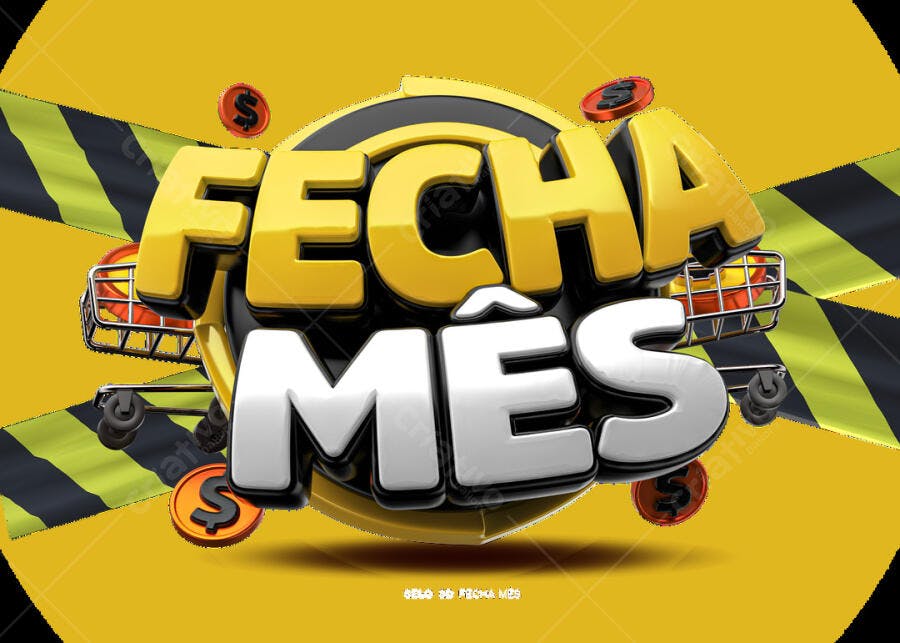 Banner Fechamento de Mês PSD Editável