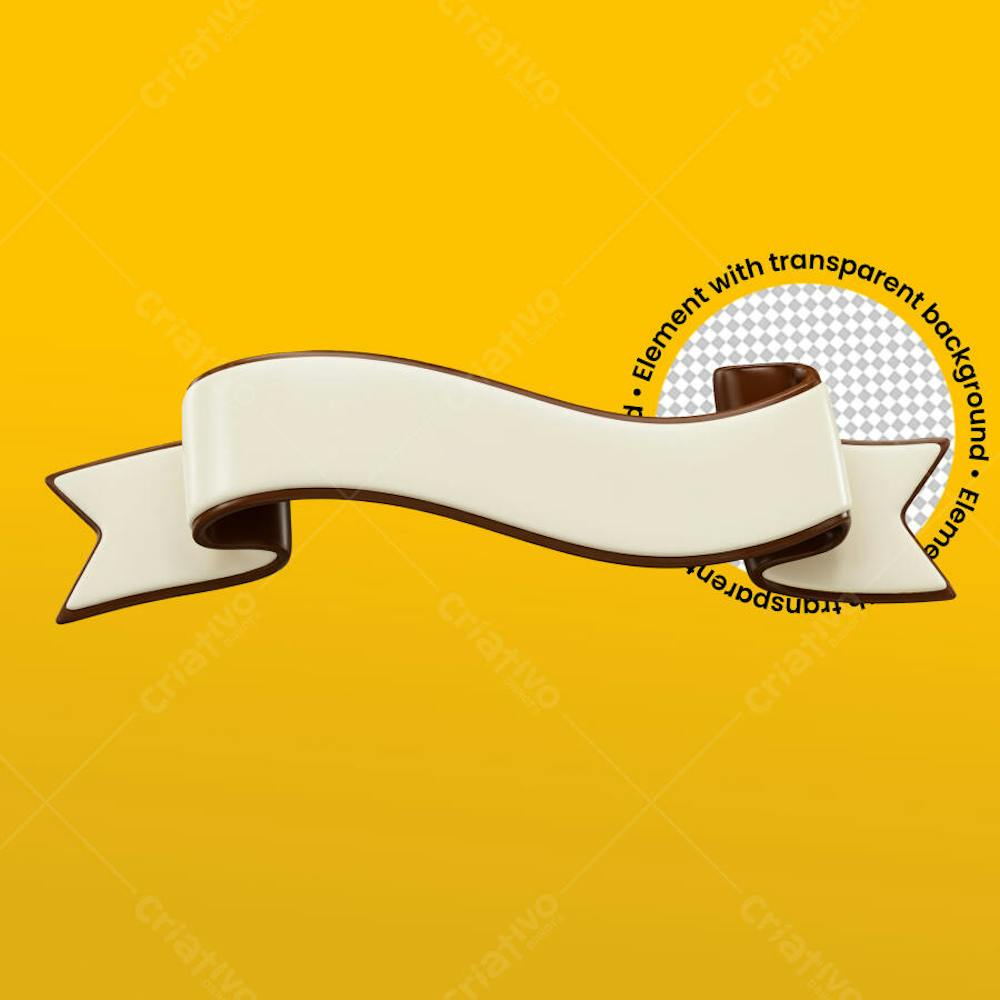 selo para páscoa faixa de chocolate renderização pixar