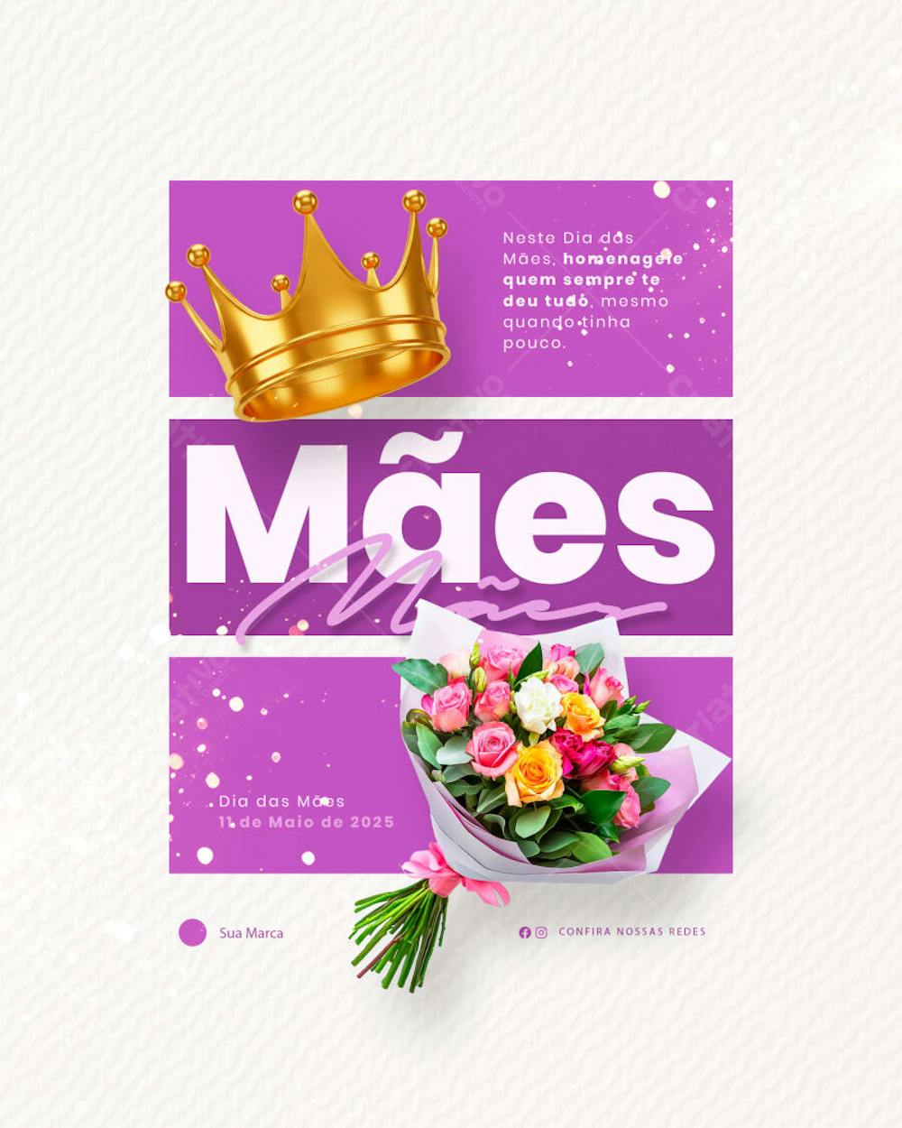 Dia das Mães Parabéns pelo seu dia Mãe social media feed (8)