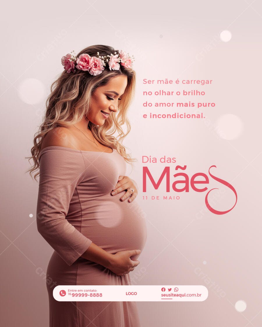 Flyer Dia das Mães PSD Editável