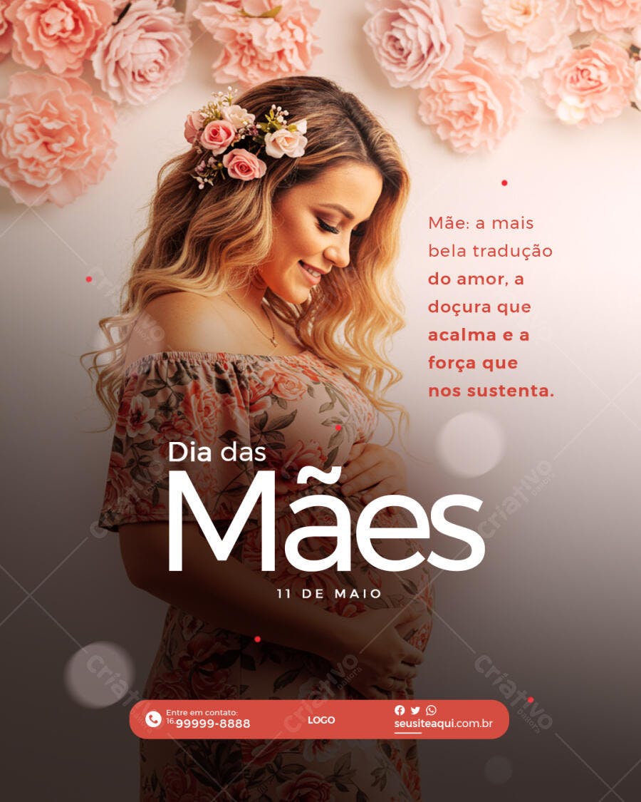 Flyer Dia das Mães PSD Editável