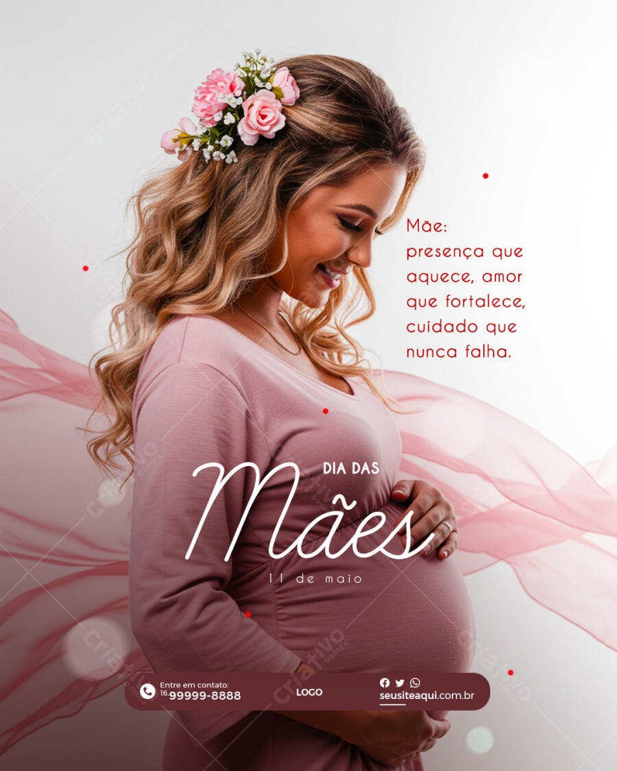 Flyer Dia das Mães PSD Editável