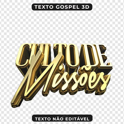 CULTO DE MISSÕES 3D