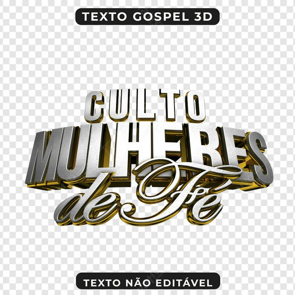 CULTO MULHERES DE FÉ 3D