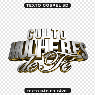 CULTO MULHERES DE FÉ 3D