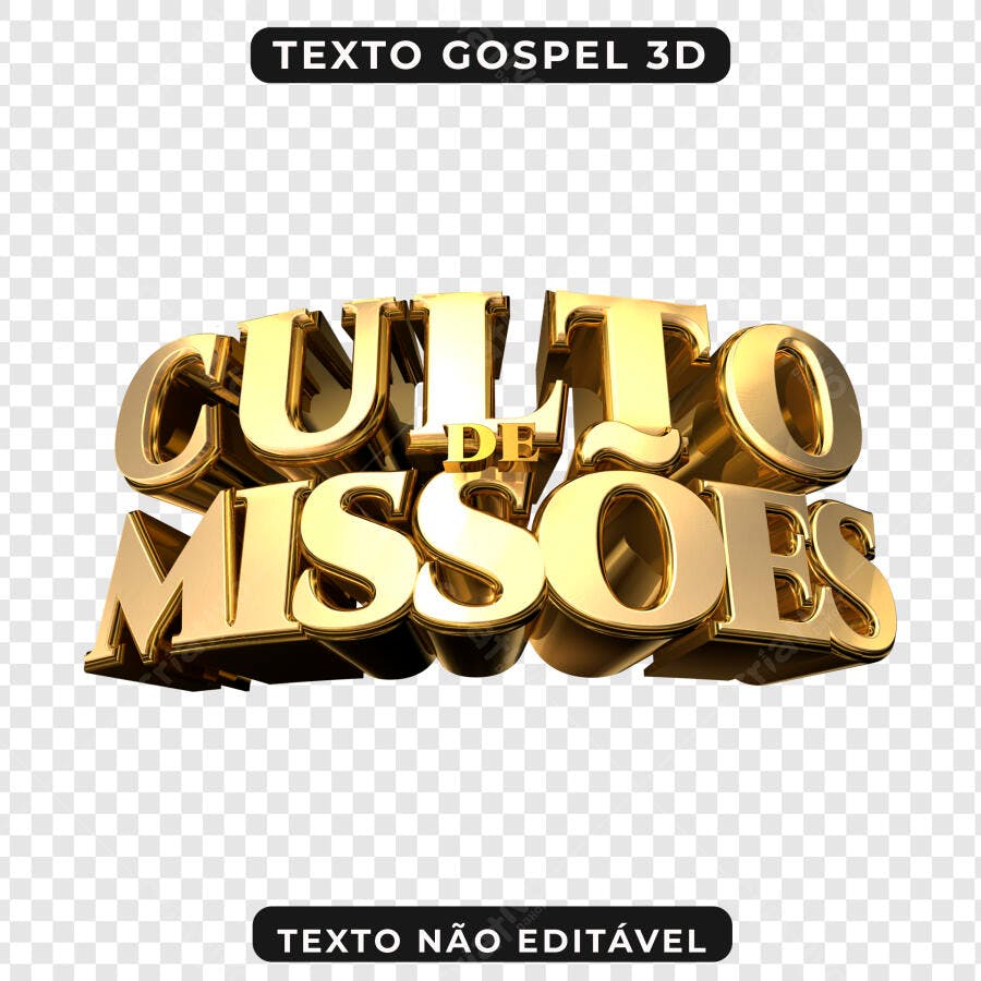 Banner Culto de Missões PNG com fundo transparente