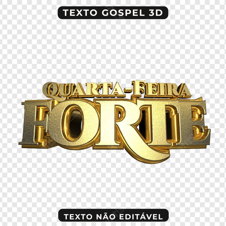 Banner Quarta-Feira Forte PNG com fundo transparente