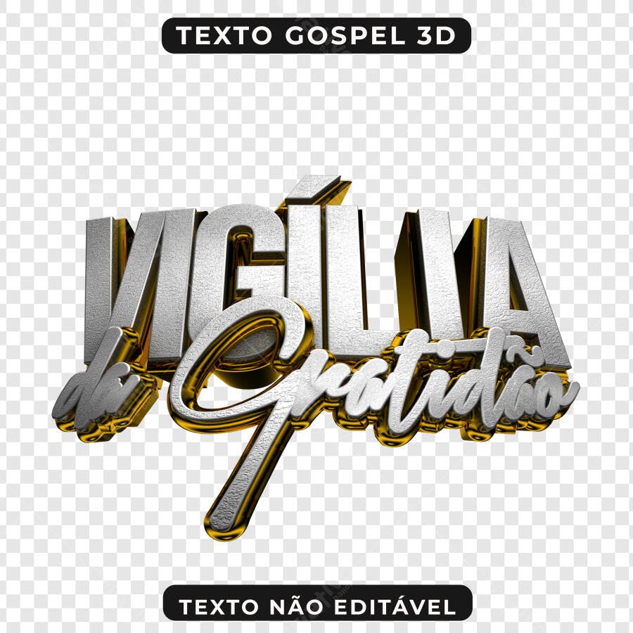 Banner Vigília de Gratidão PNG com fundo transparente