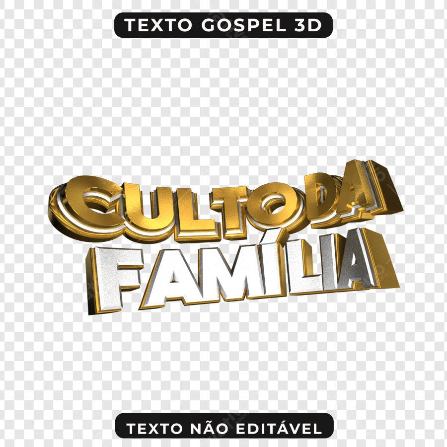 Banner Culto da Família PNG com fundo transparente