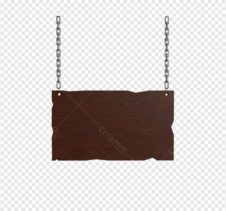 Placa de Madeira para Anúncios PSD Editável