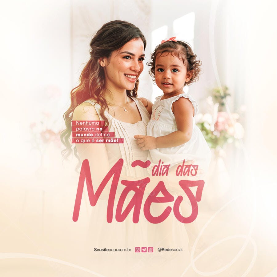 Postagem Dia das Mães PSD Editável