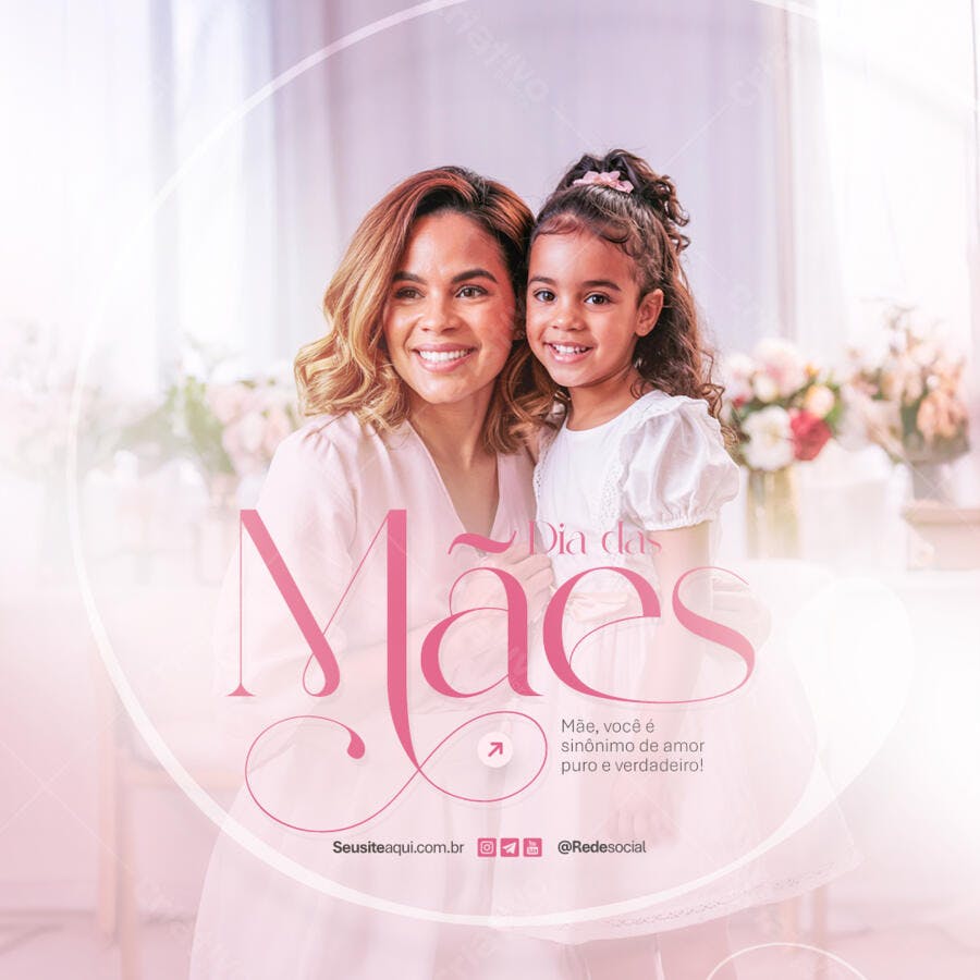 Postagem Dia das Mães PSD Editável