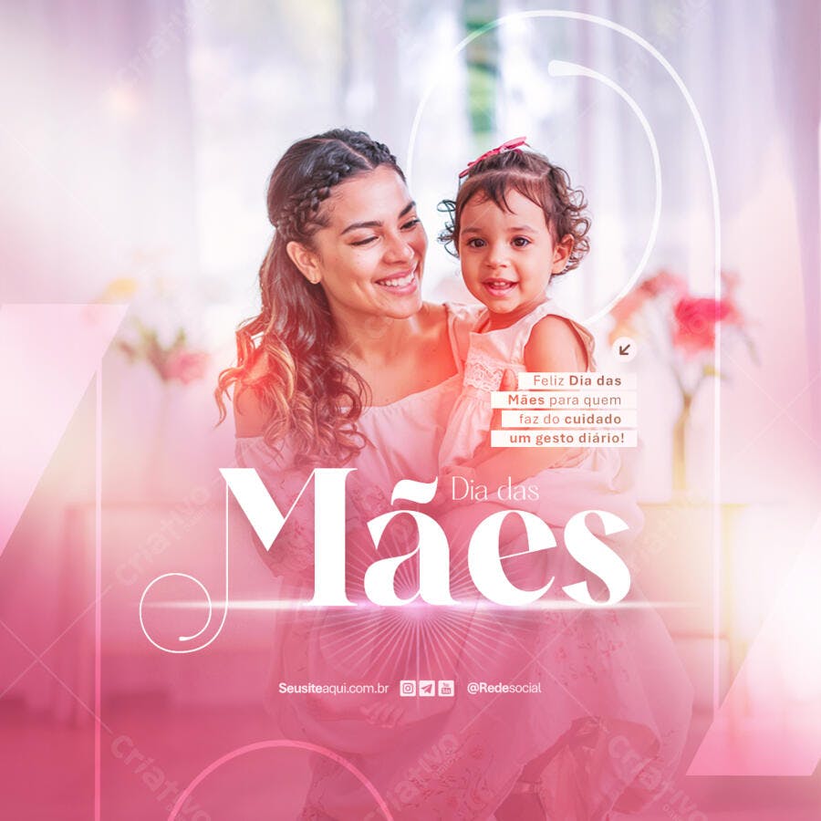 Postagem Dia das Mães PSD Editável